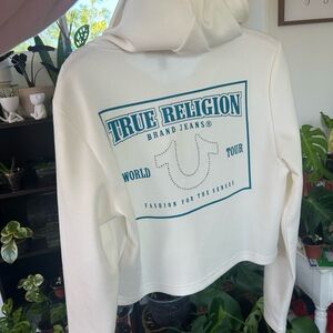 Brand new with tags True Religion White Hoodie